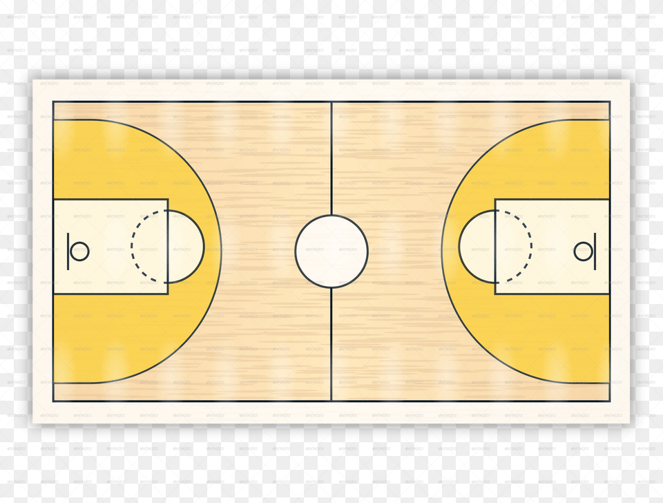 Transparent Basketball Court Circle, Blackboard Free Png