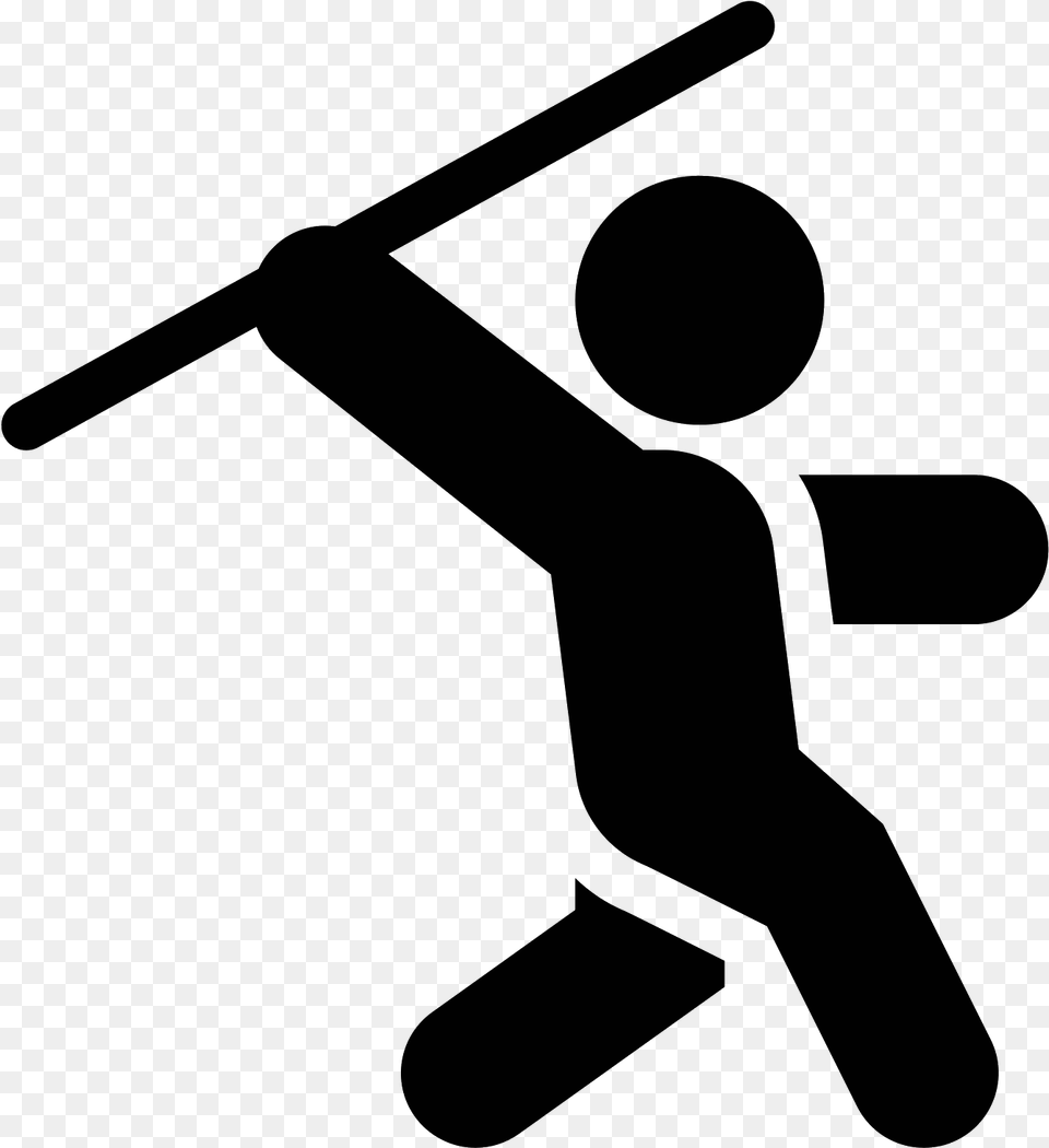 Transparent Basketball Icon Javelin Throw, Gray Free Png