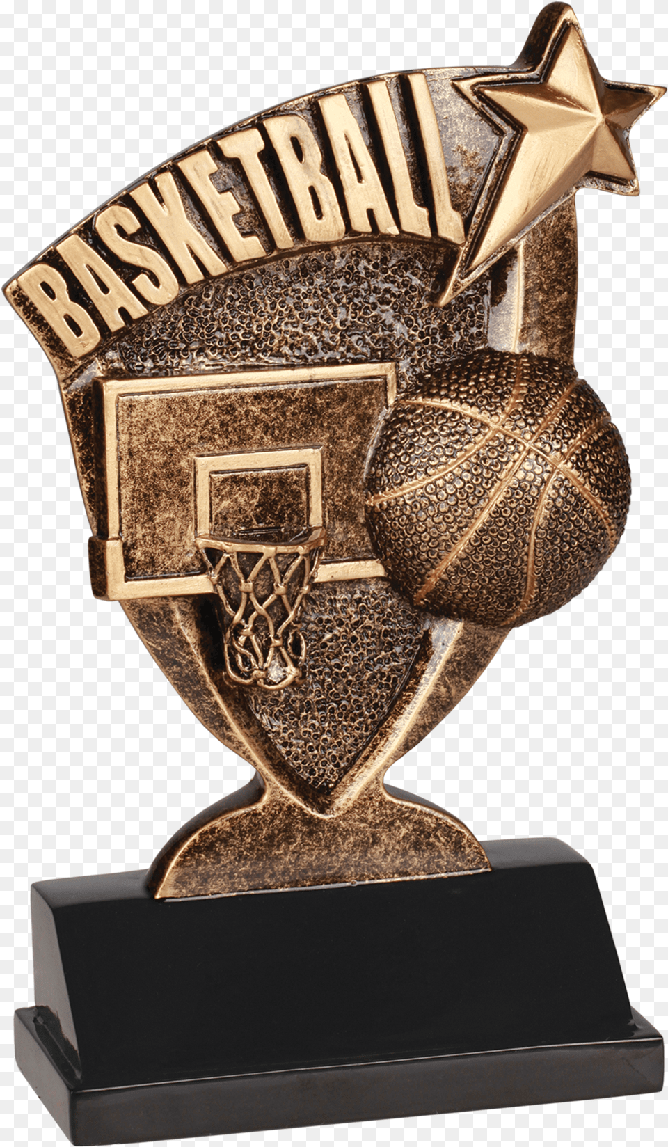 Transparent Basketball Trophy Trophy 2016 Basketball, Bronze Free Png