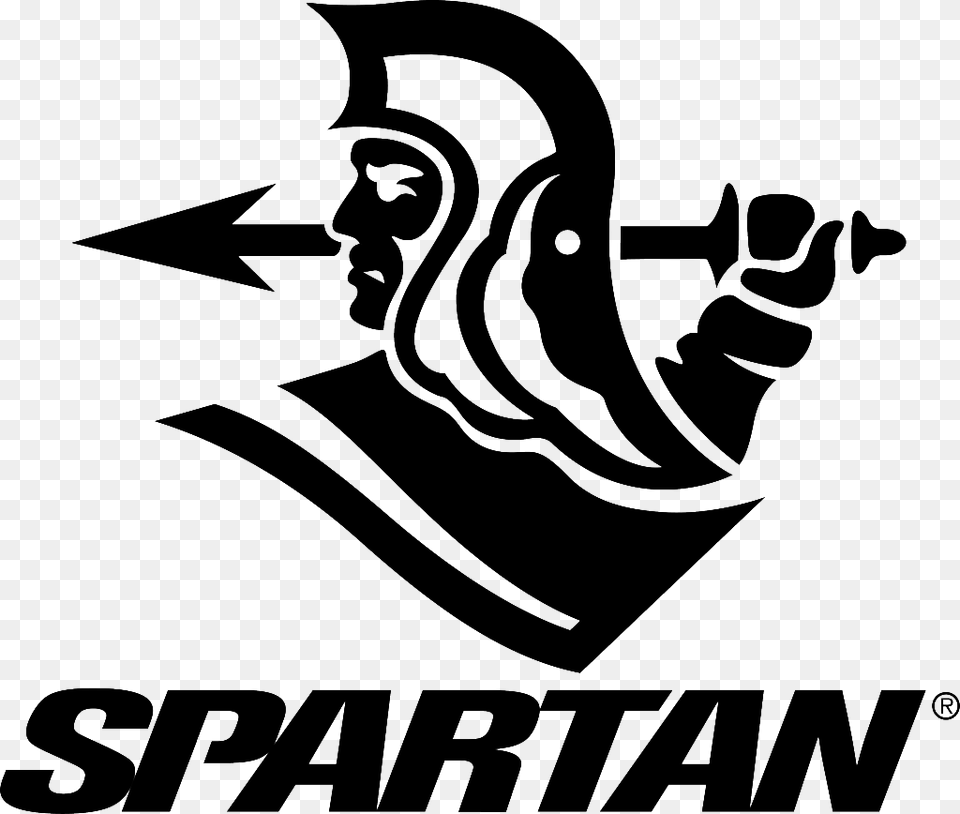 Transparent Bat Symbol Spartan Sports Logo, Stencil, People, Person Free Png Download