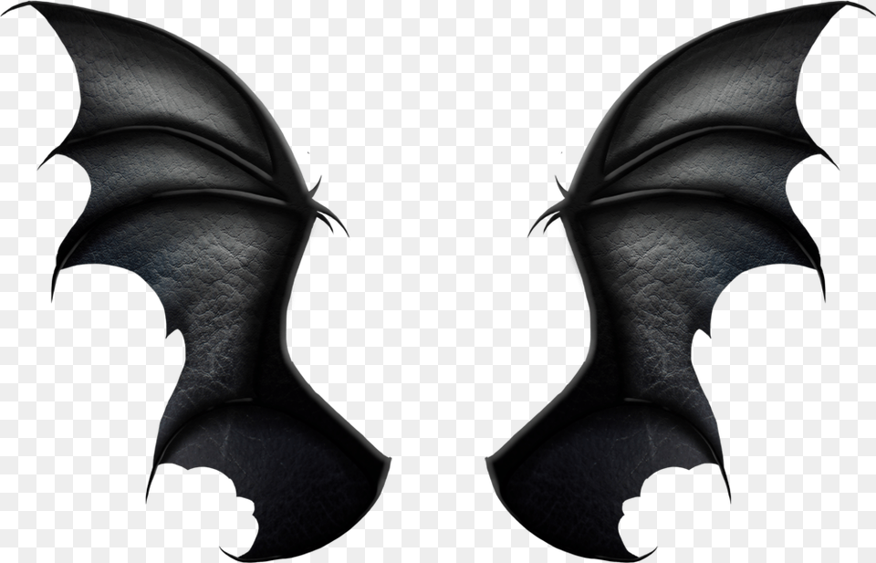 Bat Wings Clipart Black Realistic Dragon Wings, Person, Logo Free Transparent Png