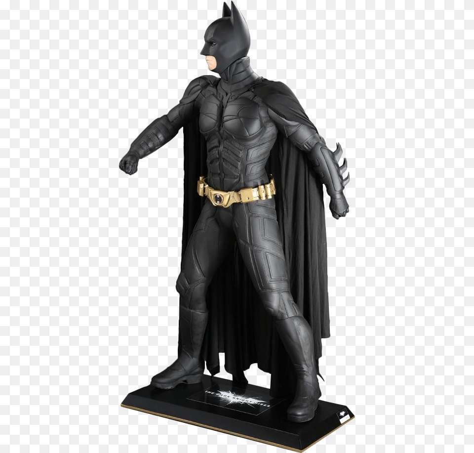 Transparent Batman Dark Knight Dark Knight Rises Batman Statue Life Size, Adult, Male, Man, Person Free Png Download