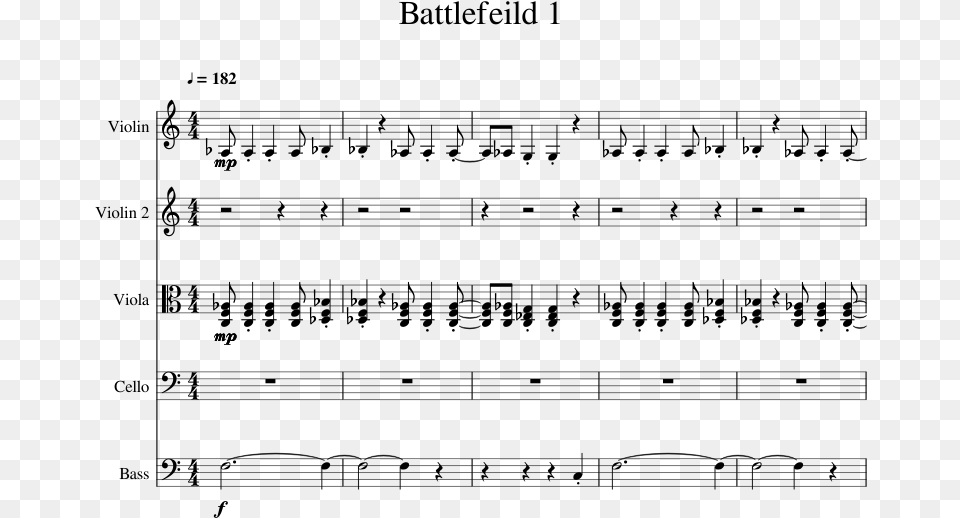 Transparent Battlefield 1 Hanukkah Oh Hanukkah Violin Sheet Music, Gray Png