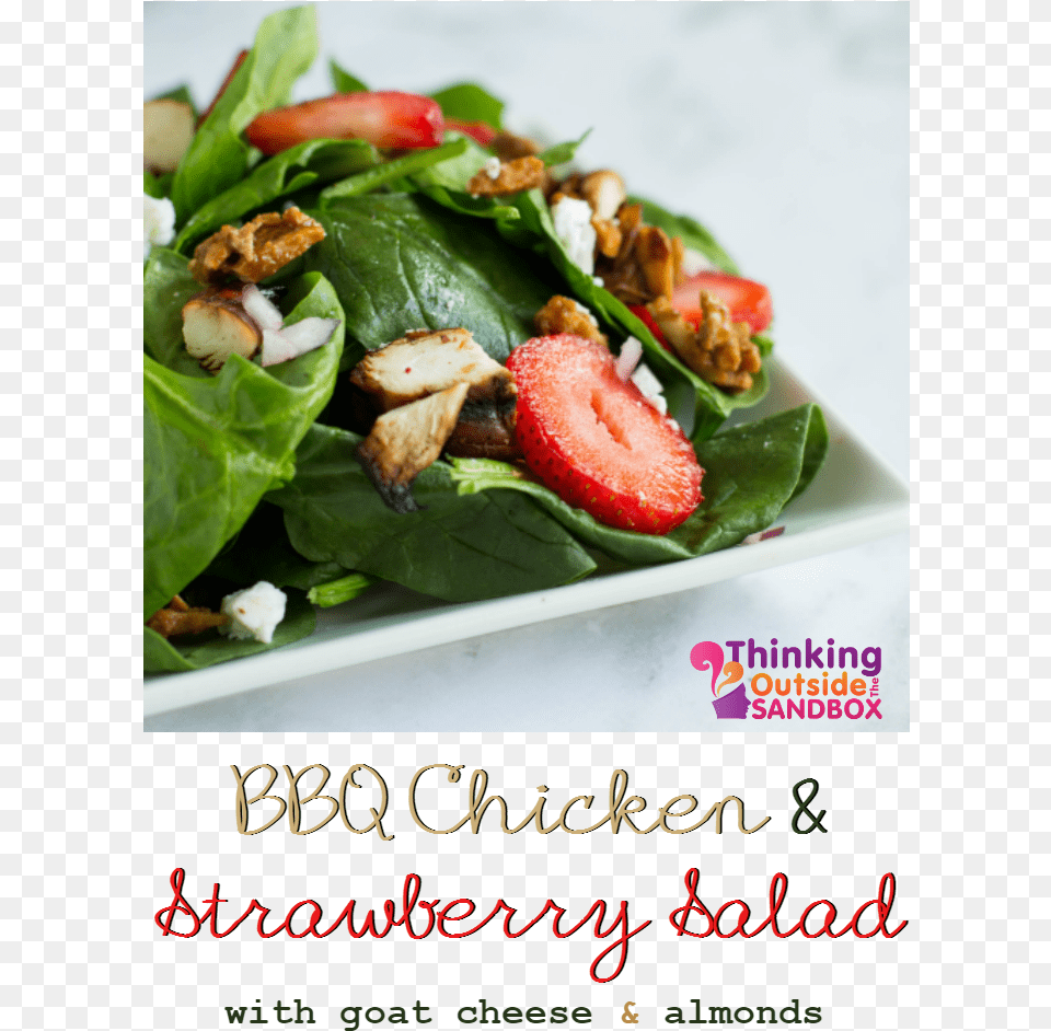 Transparent Bbq Chicken Spinach Salad, Food, Leafy Green Vegetable, Plant, Produce Png Image