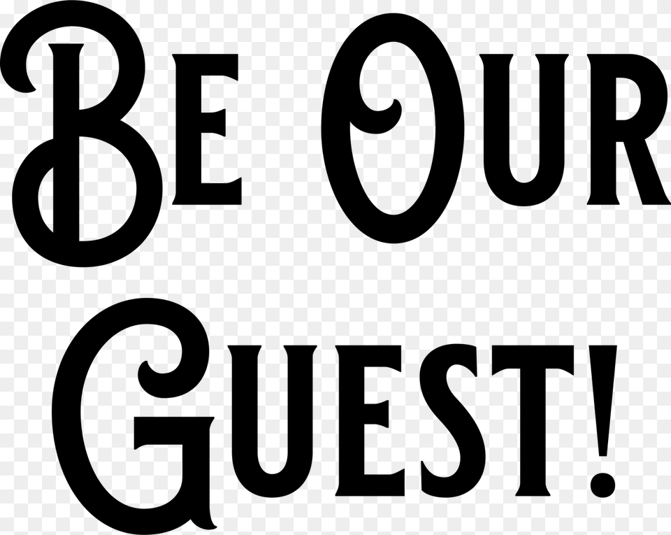 Transparent Be Our Guest Fte De La Musique, Gray Free Png