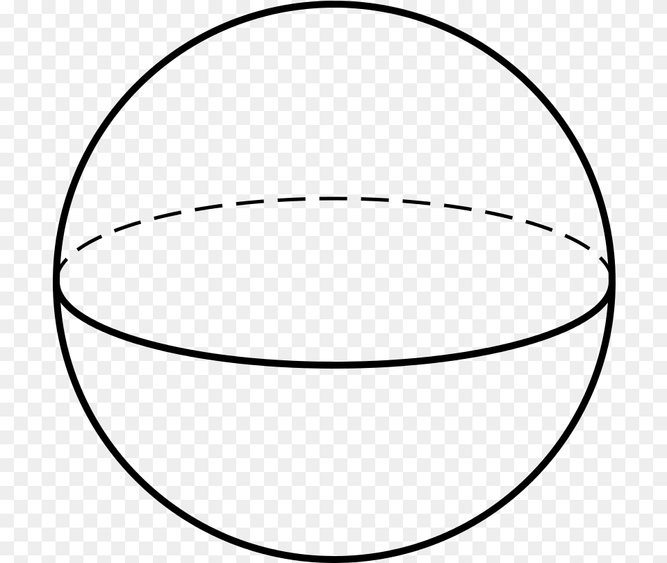 Transparent Beach Ball Clipart Black And White Sphere Clipart Black And White, Gray Free Png