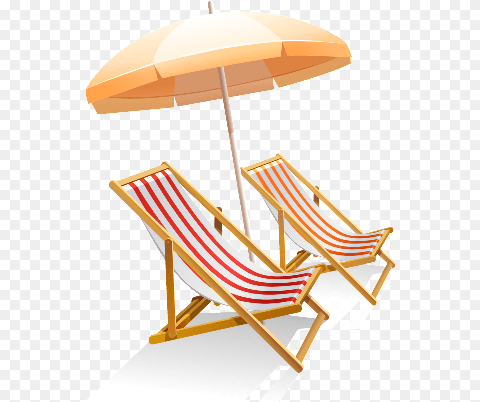 Transparent Beach Chair Clipart Black And White Beach Chair And Umbrella, Canopy, Furniture Free Png