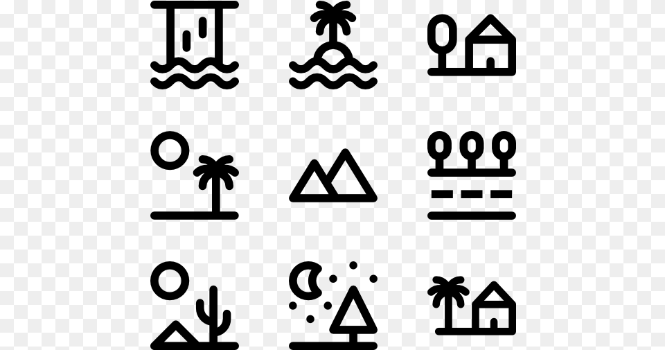 Beach Sunset Icon, Gray Free Transparent Png