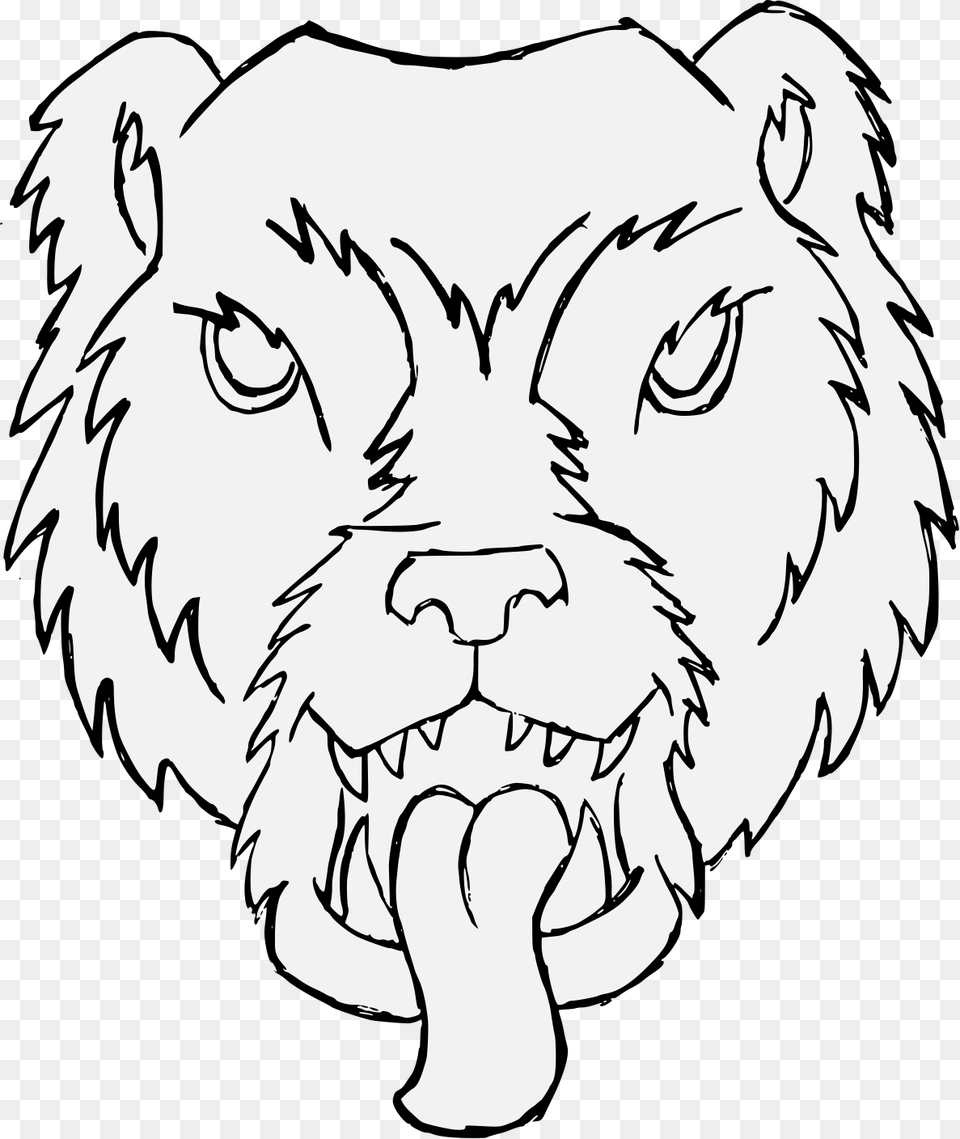 Bear Outline Illustration, Person, Baby, Animal, Mammal Free Transparent Png