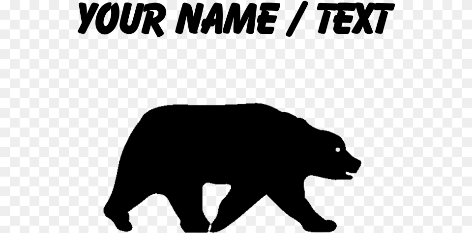 Transparent Bear Silhouette Grizzly Bear, Lighting, Nature, Night, Outdoors Png Image
