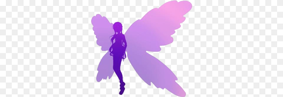 Transparent Beautiful Fairy Wings Picture Fairy, Purple, Silhouette, Angel, Baby Free Png Download