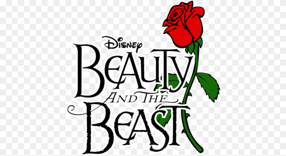 Beauty And The Beast Logo, Flower, Plant, Rose, Dynamite Free Transparent Png