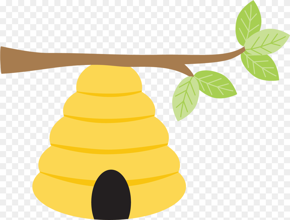 Bee Outline Tree For Beehive Clipart, Food, Fruit, Plant, Produce Free Transparent Png