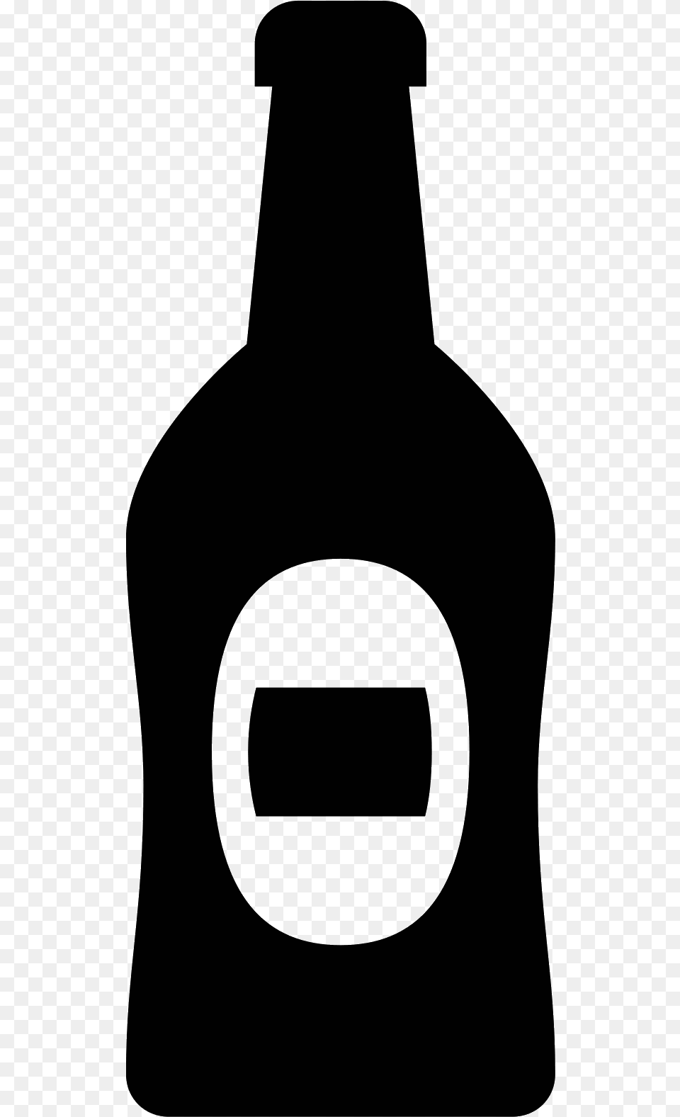 Transparent Beer Bottle Clipart Black And White, Gray Free Png
