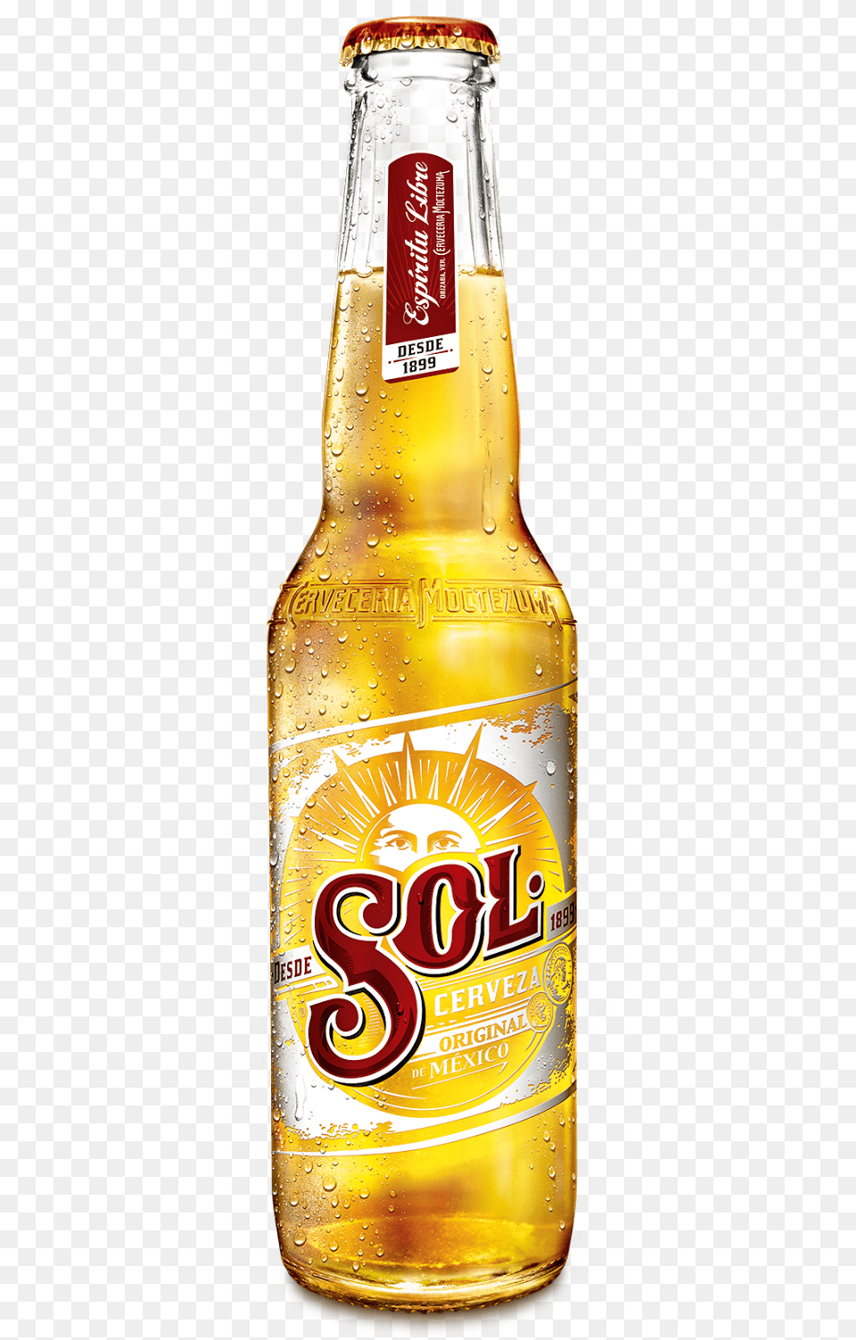 Transparent Beer Sol Cerveza Sol, Alcohol, Beverage, Lager, Beer Bottle Png Image