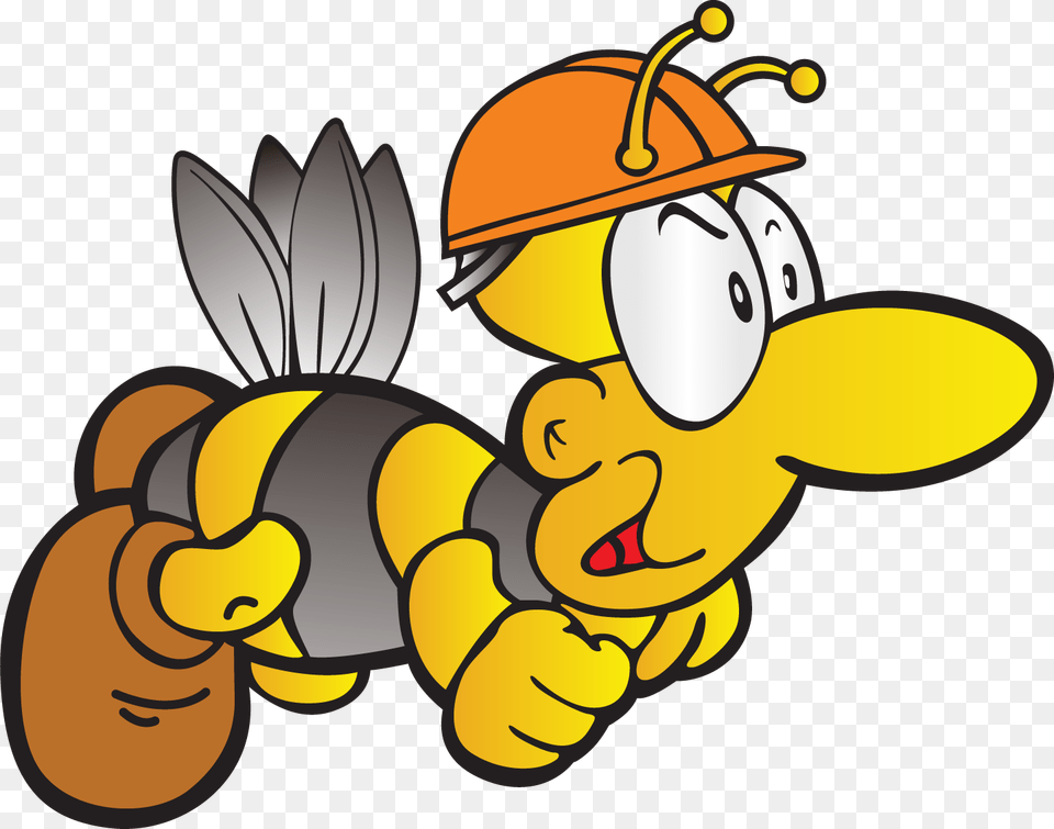 Bees Clipart Worker Bee With Honey Vector, Animal, Insect, Invertebrate, Wasp Free Transparent Png