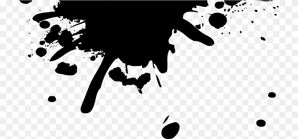 Transparent Bendy Bendy And The Ink Machine Ink Splat, Gray Png