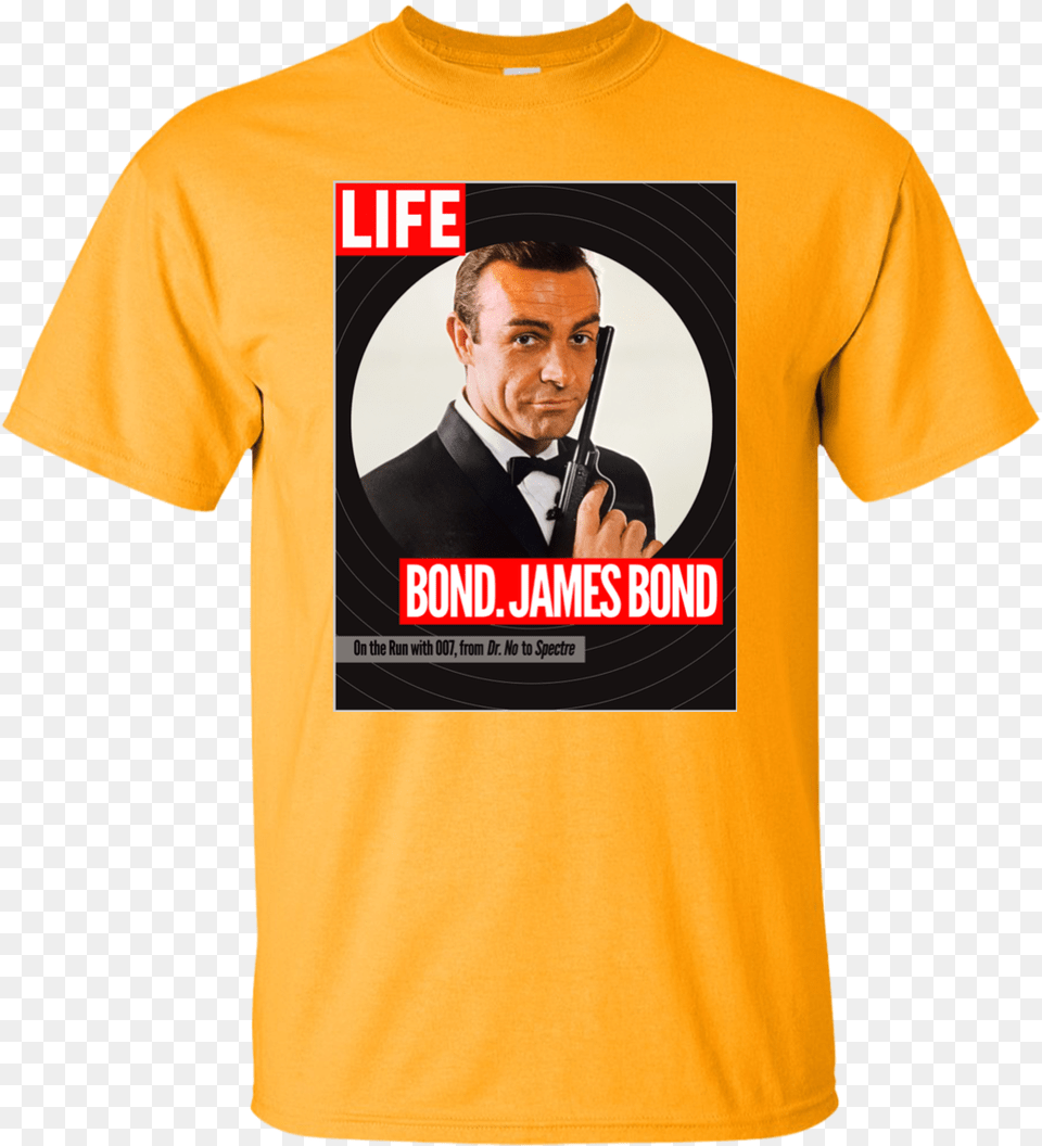 Big Sean Sean Connery James Bond, T-shirt, Clothing, Shirt, Person Free Transparent Png