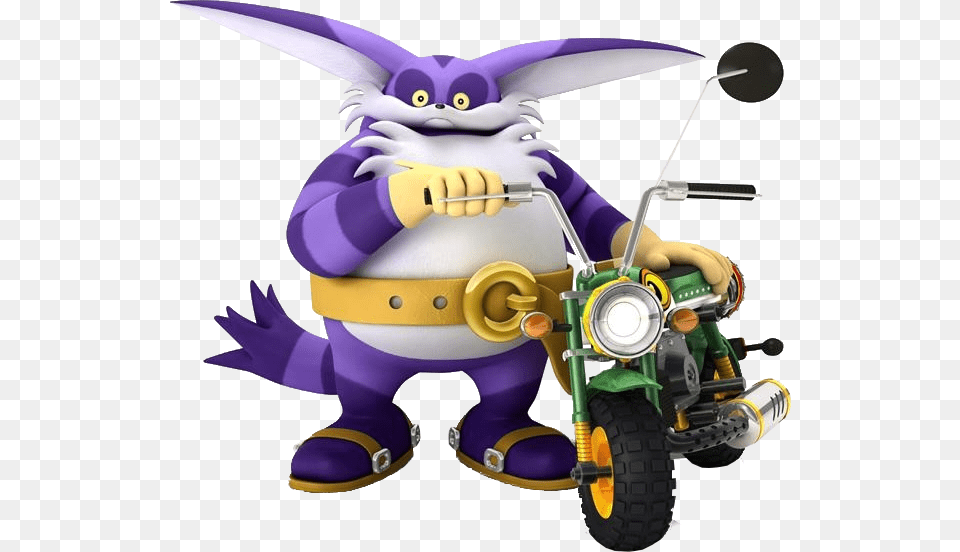 Transparent Big The Cat Sonic Team Racing Big The Cat, Motorcycle, Transportation, Vehicle Free Png