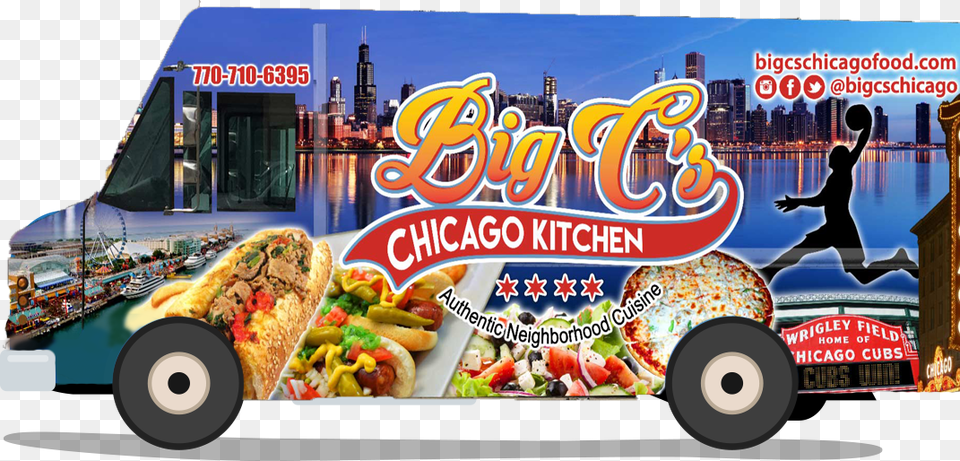 Big Truck Big C39s Chicago Kitchen, Advertisement, Poster, Adult, Food Free Transparent Png