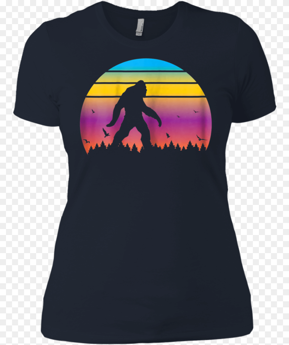 Transparent Bigfoot Silhouette, Clothing, T-shirt, Person, Adult Free Png