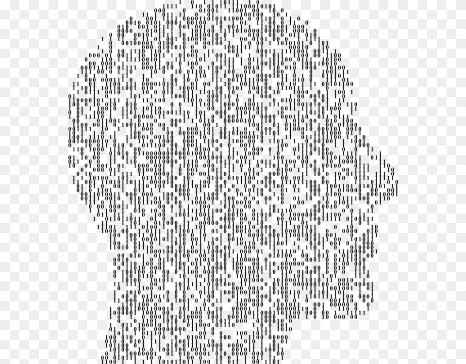 Transparent Binary Code Head Binary Code, Gray Free Png Download