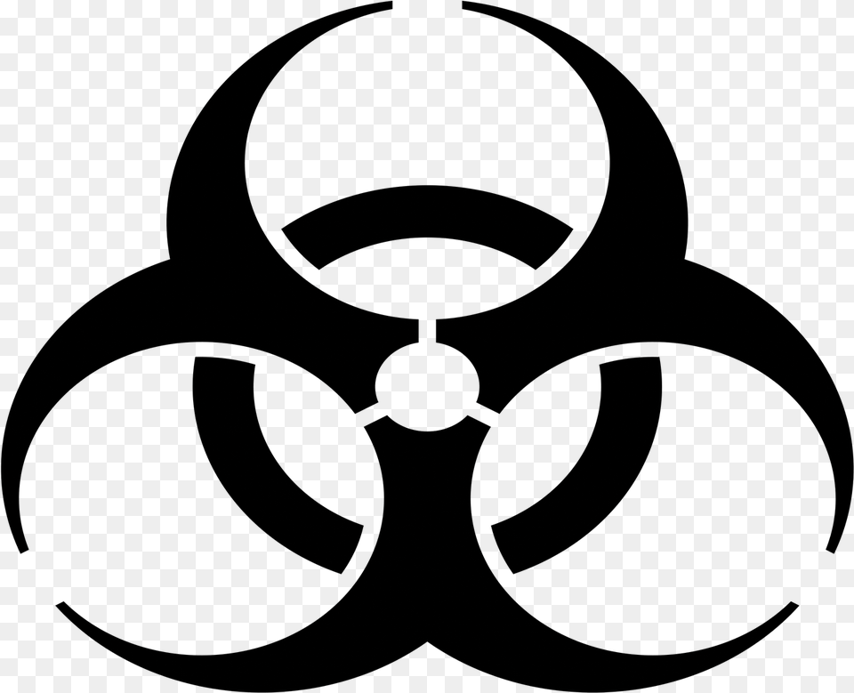 Transparent Biohazard Biohazard Symbol, Gray Free Png Download