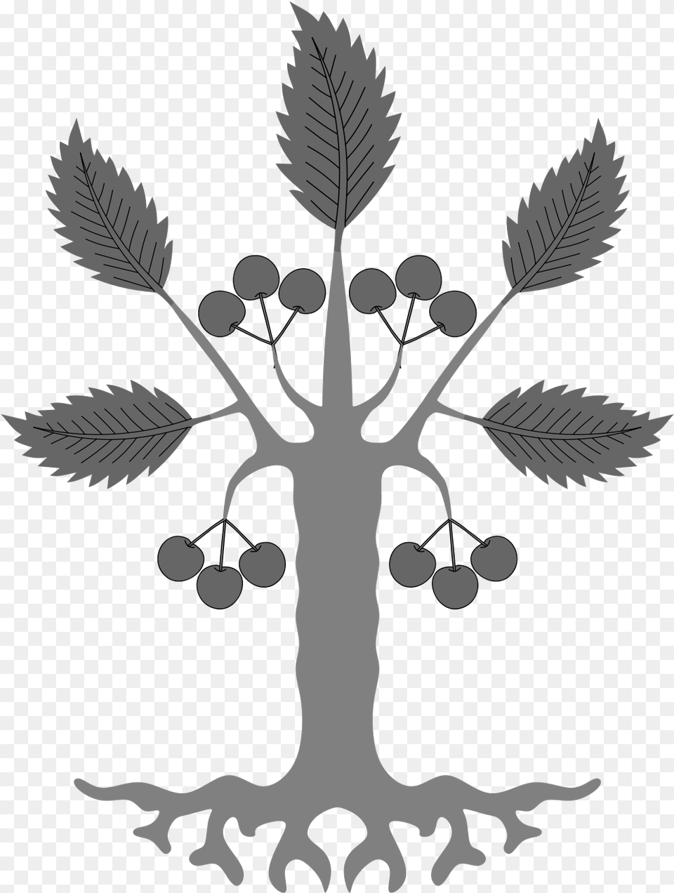 Birch Tree Clipart Heraldic Tree Design Logo, Leaf, Plant, Stencil, Art Free Transparent Png