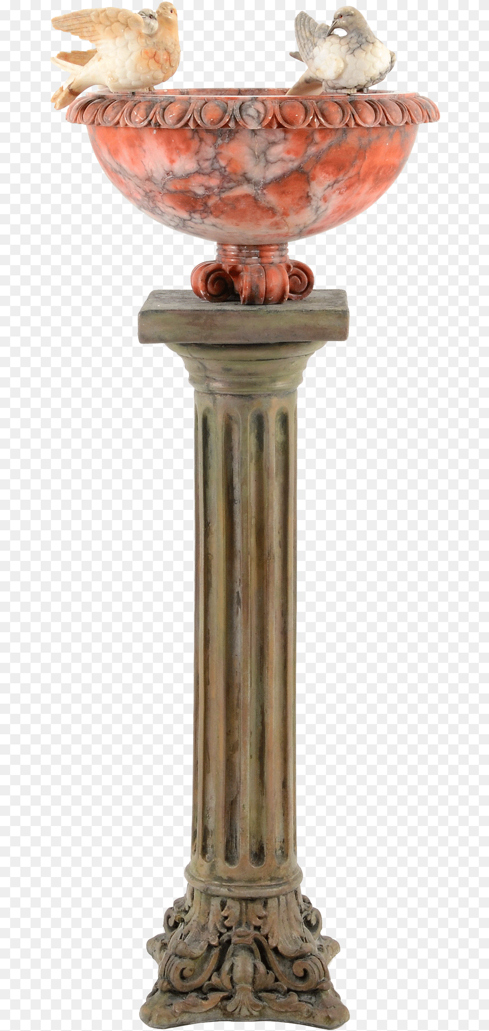 Transparent Bird Bath Column, Animal Png Image