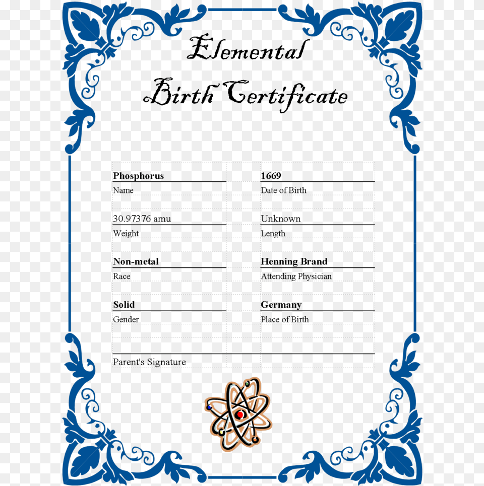 Transparent Birth Certificate Clipart Cadre Bleu, Home Decor Png Image