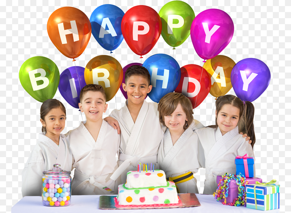Transparent Birthday Blower Martial Arts Birthday Party, People, Person, Dessert, Cream Free Png Download