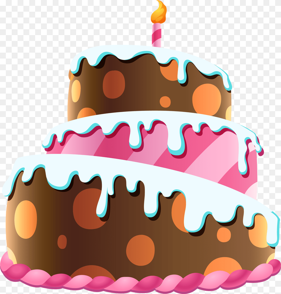 Transparent Birthday Cake Cake, Birthday Cake, Cream, Dessert, Food Png Image