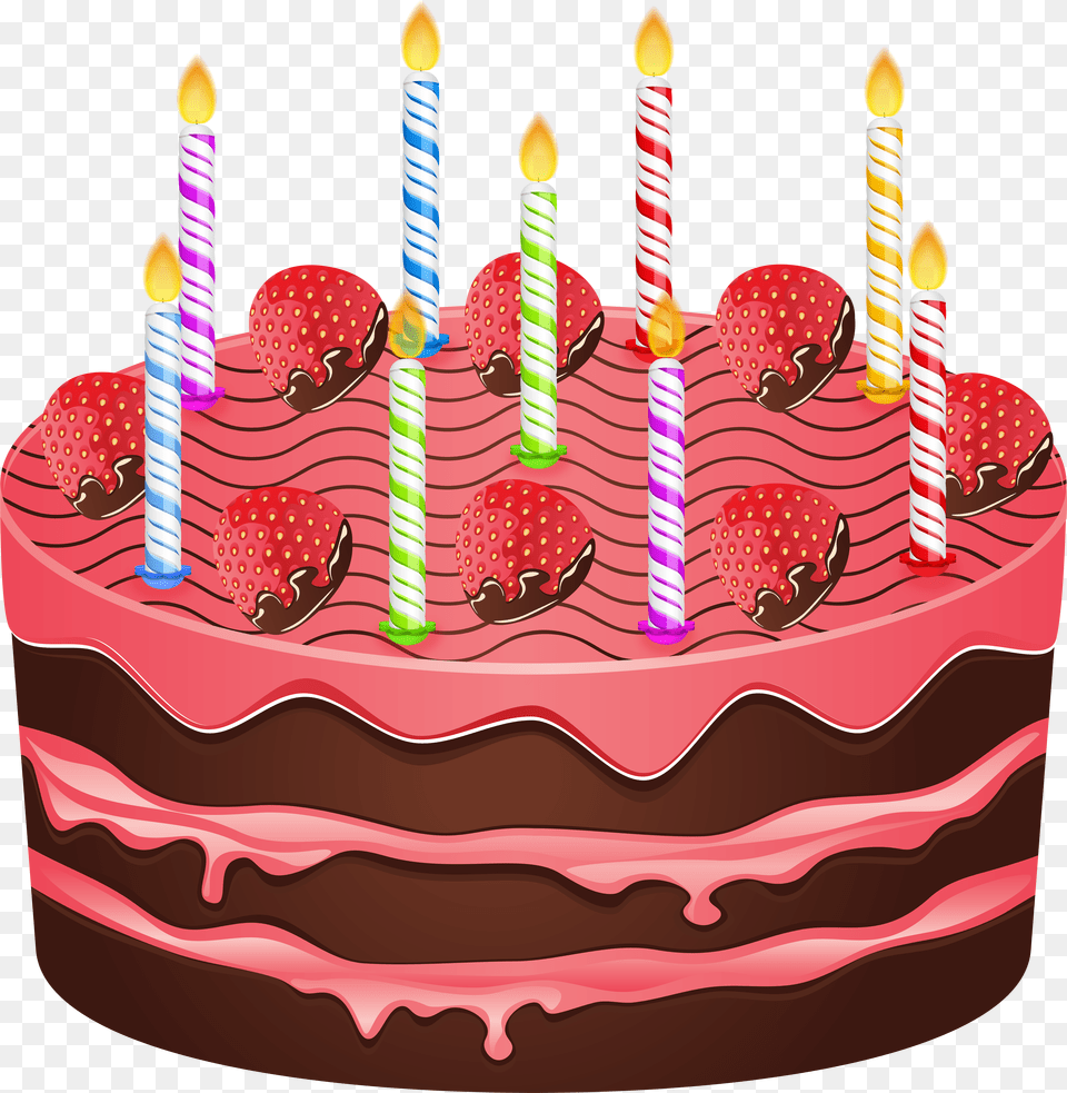 Transparent Birthday Cake Cartoon Free Png