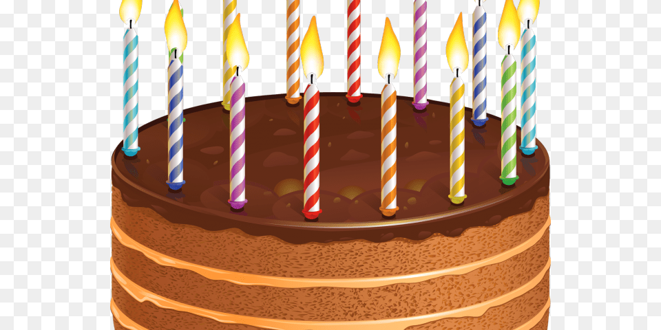 Transparent Birthday Candles Clipart Birthday Cake With Candles, Birthday Cake, Cream, Dessert, Food Free Png Download