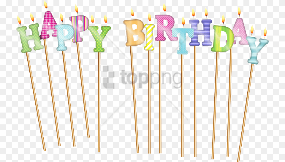 Transparent Birthday Candles With Happy Birthday Candles Transparent Background, Festival, Hanukkah Menorah Png Image