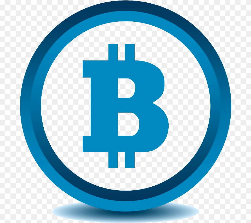 Transparent Bitcoin Icon Vector Blue Bitcoin Icon, Symbol, Text Free Png