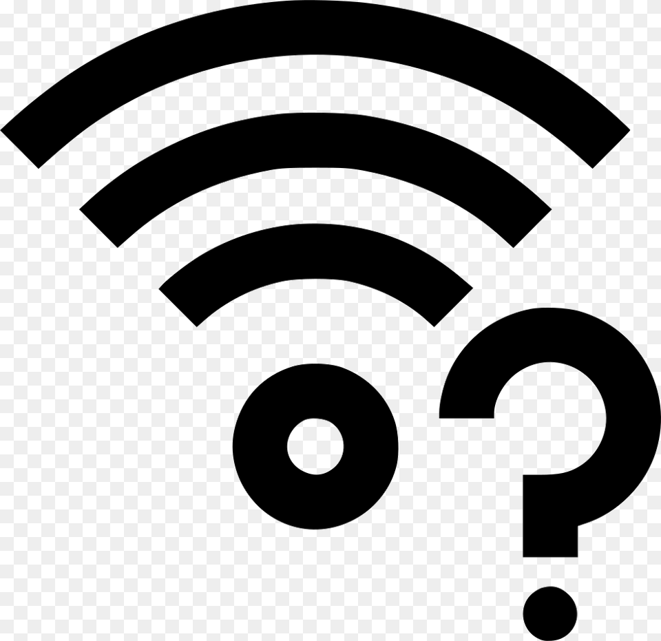 Transparent Black And White Question Mark Clipart Wifi Sign, Stencil, Appliance, Blow Dryer, Device Free Png