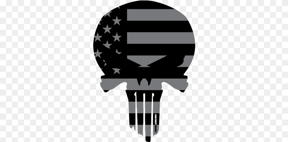 Transparent Black And White Skull American Flag Logo, Stencil, Aircraft, Transportation, Vehicle Free Png Download