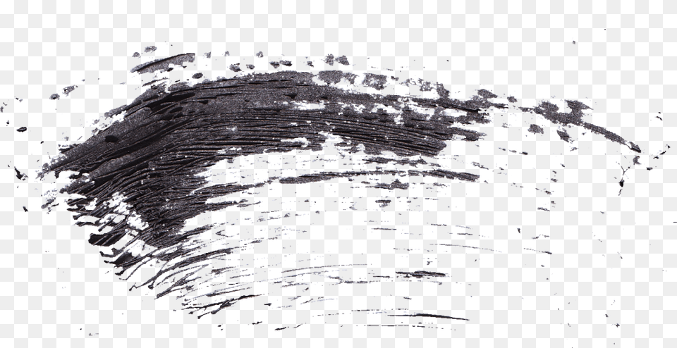 Transparent Black Brush Stroke Sketch, Outdoors, Nature, Sea, Water Free Png