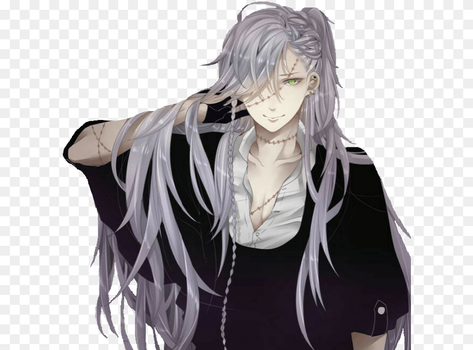 Transparent Black Butler Anime Guys With Long Silver Hair, Adult, Publication, Person, Female Png Image