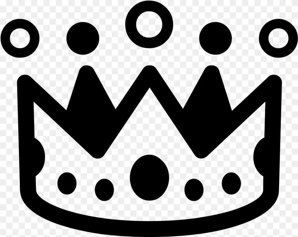 Transparent Black Crown Emoji, Gray Png