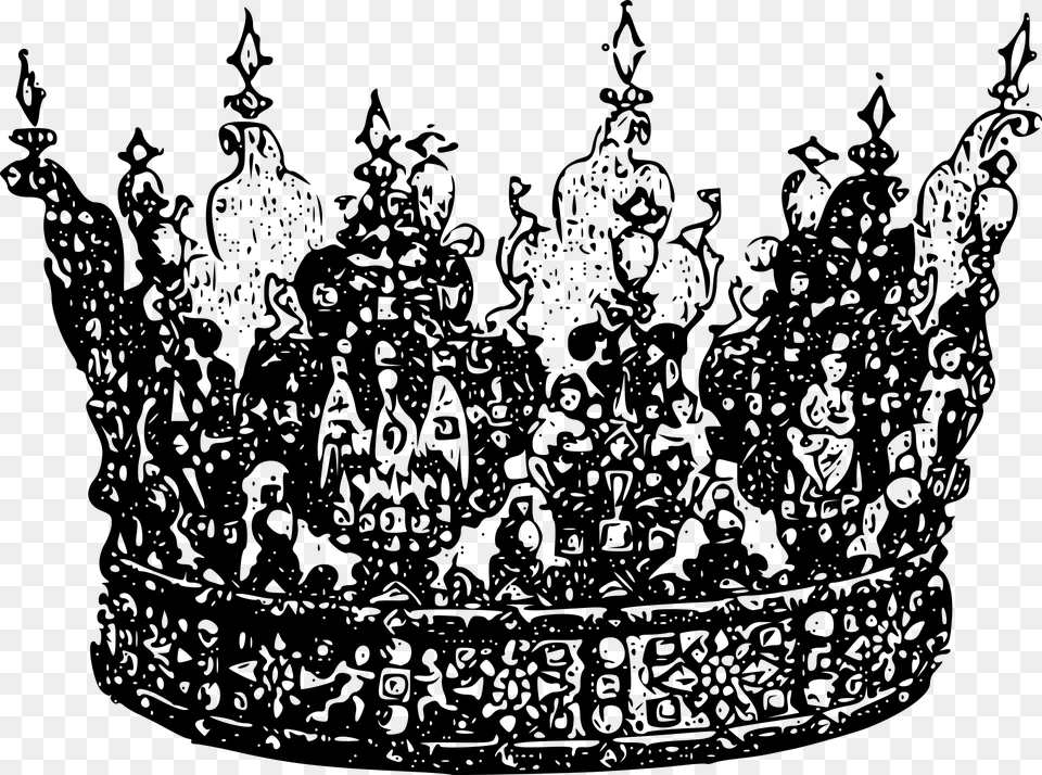 Transparent Black Crown Queen Black Crown Transparent Background, Gray Png Image