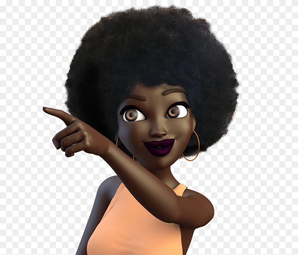 Transparent Black Girl Emoji Black African American Emoji, Face, Head, Person, Photography Free Png