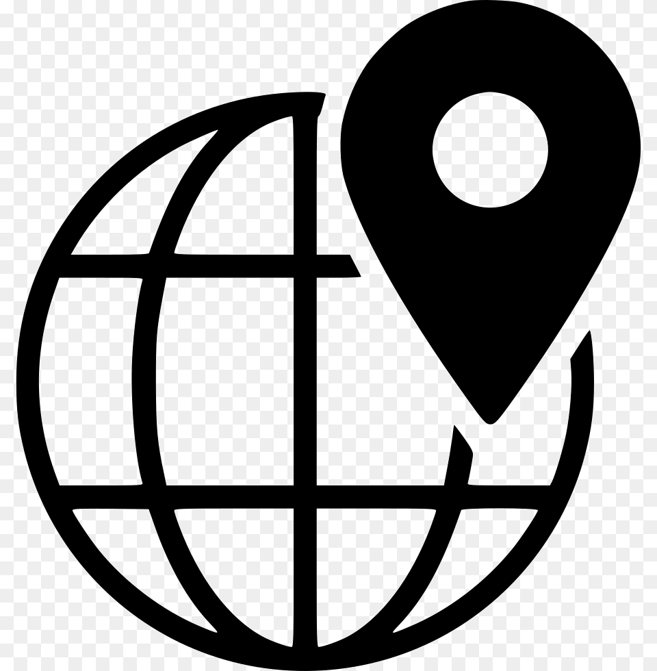 Transparent Black Globe Globe Symbol, Stencil, Ammunition, Grenade, Weapon Png Image
