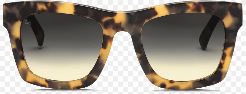 Transparent Black Gradient Electric Crasher Tortoise Sunglasses, Accessories, Glasses Png Image