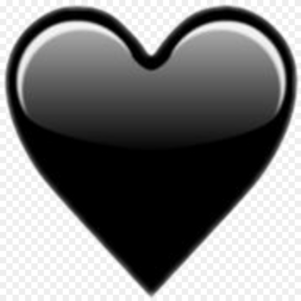 Black Heart Emoji Black Heart Emoji Whatsapp Free Transparent Png
