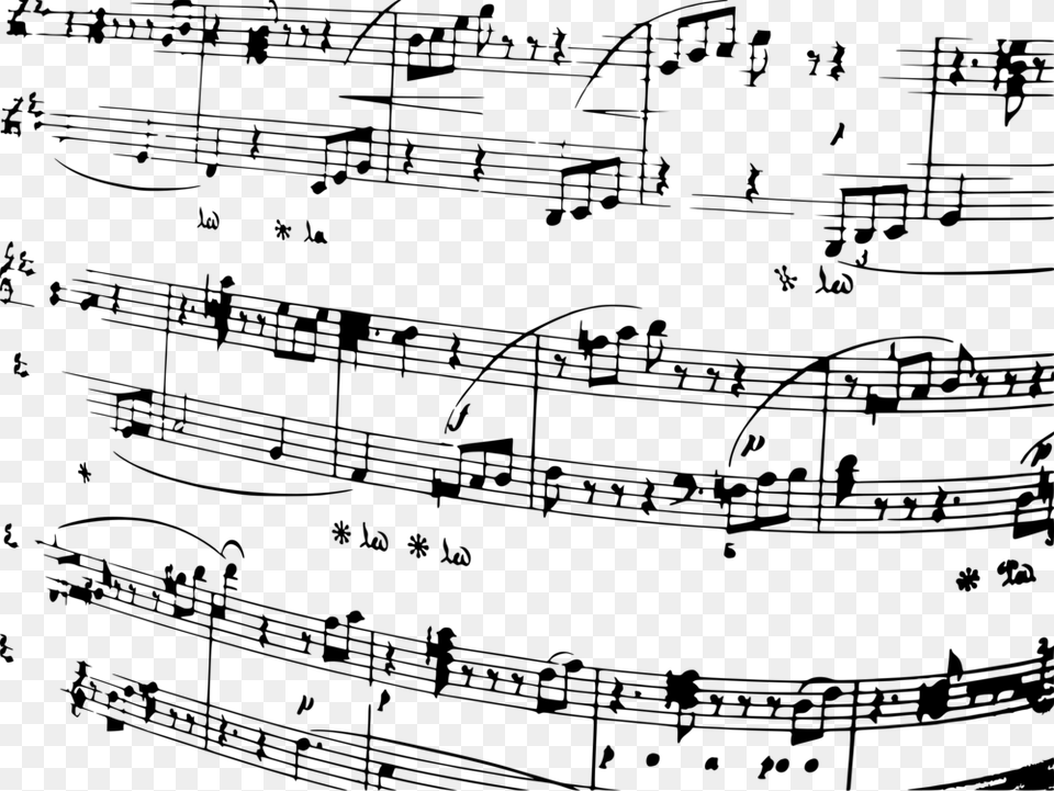Black Music Notes Music Notes Back Ground, Gray Free Transparent Png