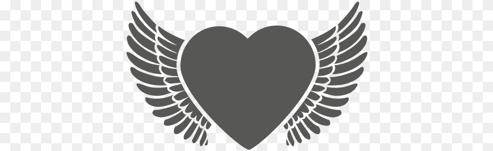 Black Paw Heart With Wings Vector Corona De Laurel, Symbol Free Transparent Png