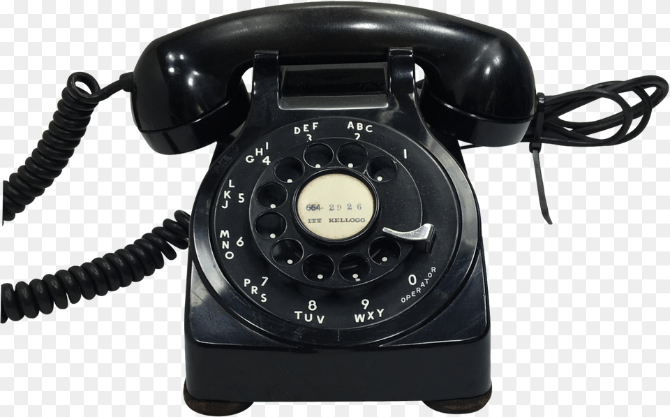 Transparent Black Phone Telephone, Electronics, Dial Telephone Png Image