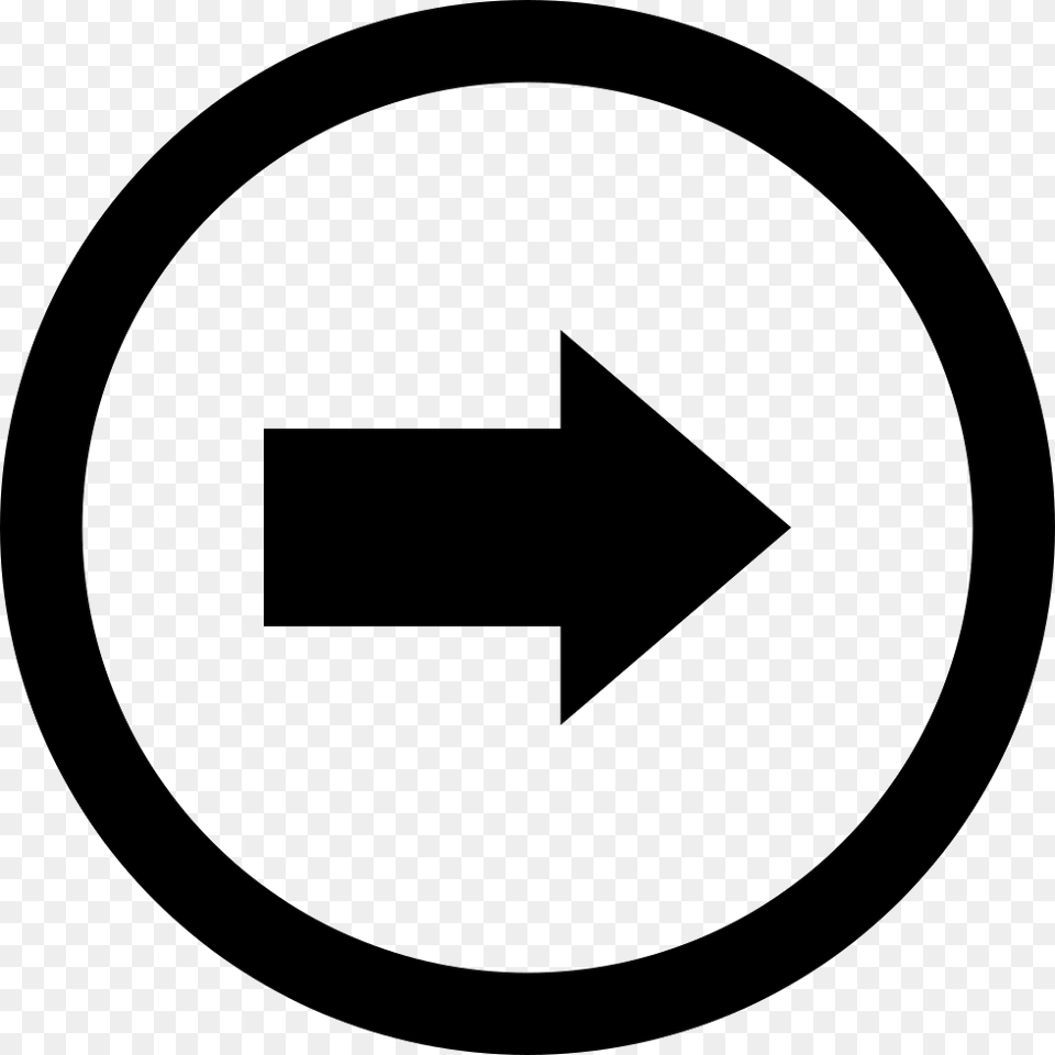 Transparent Black Right Arrow Creative Commons, Symbol, Sign, Disk Png Image